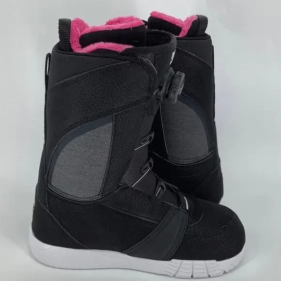 DC Women's Size 5 Black/White/Pink Lotus 2023 Step On Snowboard Boots W BR4-4 - Picture 4 of 11